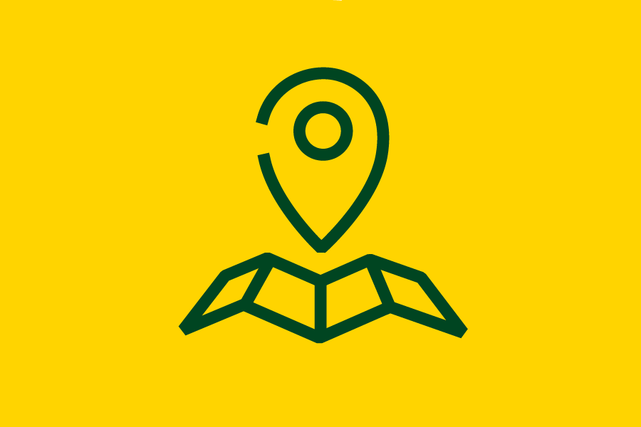 Ga direct naar het adres van de locatie